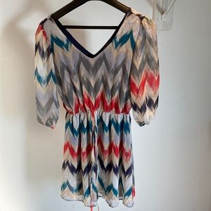 3/4 Sleeve Small Mini Dress